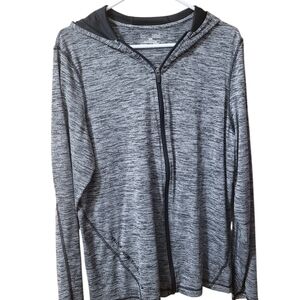 Under Armour Black and Gray Hooded Jacket